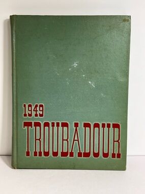 1949 Hendrix College VTG Yearbook The Troubadour Conway Arkansas Hardcover